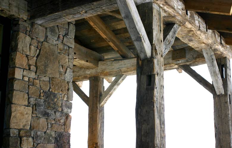 Hand Hewn Timbers